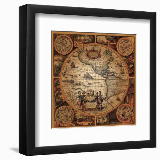 Cartographica II-null-Framed Premium Giclee Print