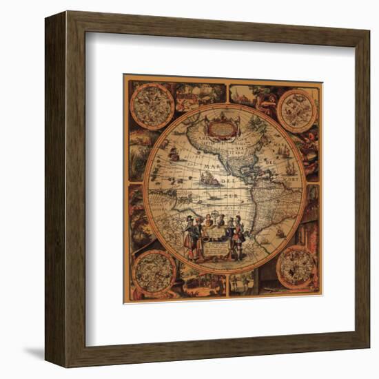 Cartographica II-null-Framed Premium Giclee Print