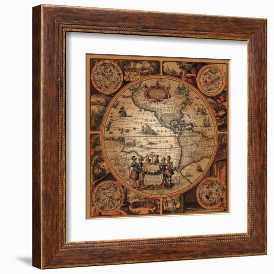 Cartographica II-null-Framed Art Print