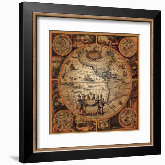 Cartographica II-null-Framed Art Print