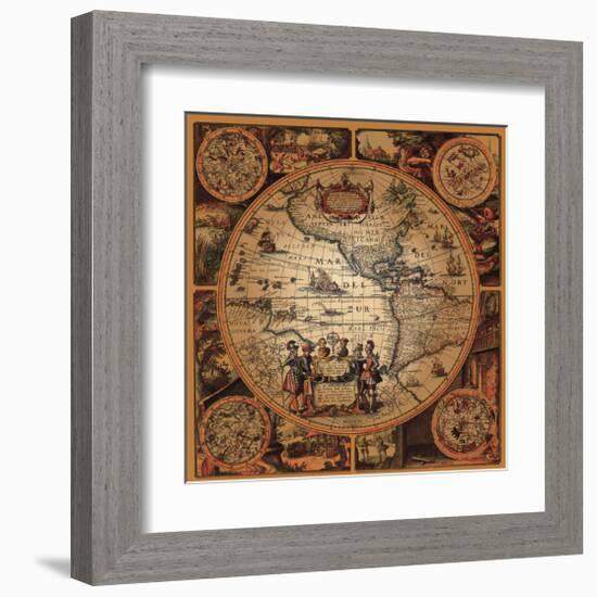 Cartographica II-null-Framed Art Print