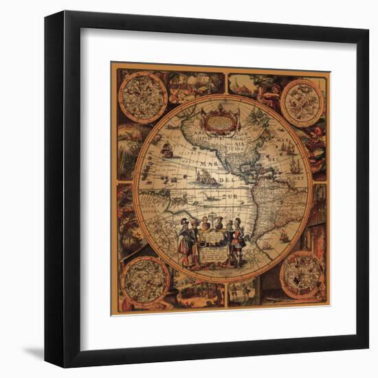 Cartographica II-null-Framed Art Print