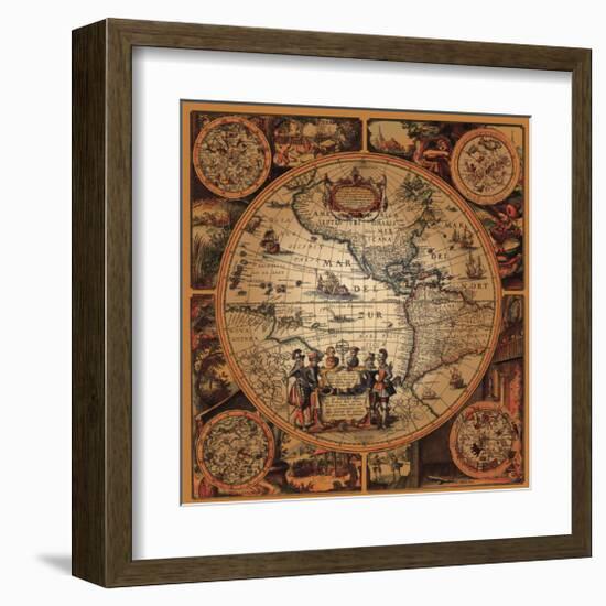 Cartographica II-null-Framed Art Print