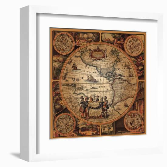 Cartographica II-null-Framed Art Print