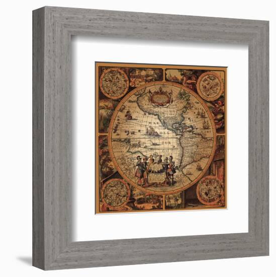 Cartographica II-null-Framed Art Print