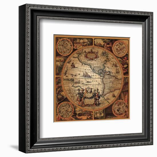 Cartographica II-null-Framed Art Print