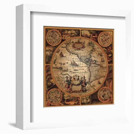 Cartographica II--Framed Art Print