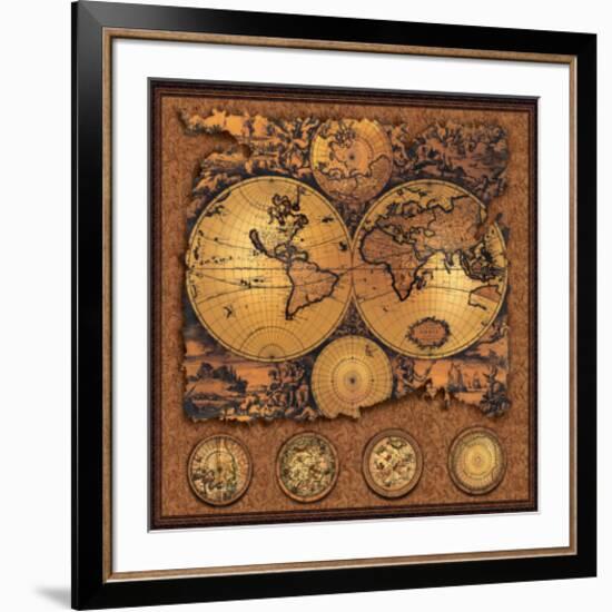 Cartographica III-null-Framed Premium Giclee Print