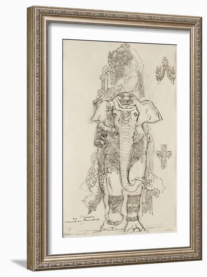 Carton 31. Etude pour la Péri-Gustave Moreau-Framed Giclee Print