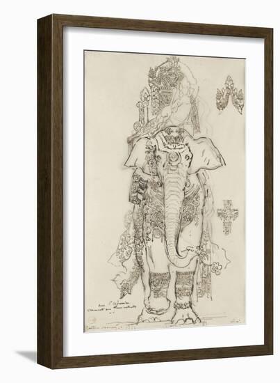 Carton 31. Etude pour la Péri-Gustave Moreau-Framed Giclee Print