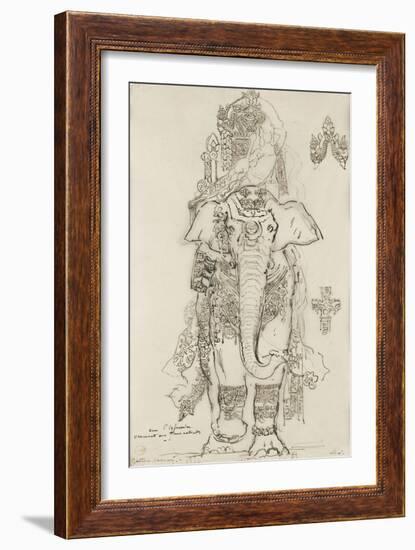 Carton 31. Etude pour la Péri-Gustave Moreau-Framed Giclee Print