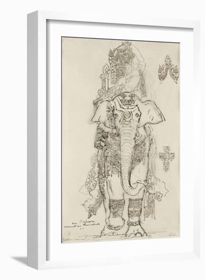 Carton 31. Etude pour la Péri-Gustave Moreau-Framed Giclee Print