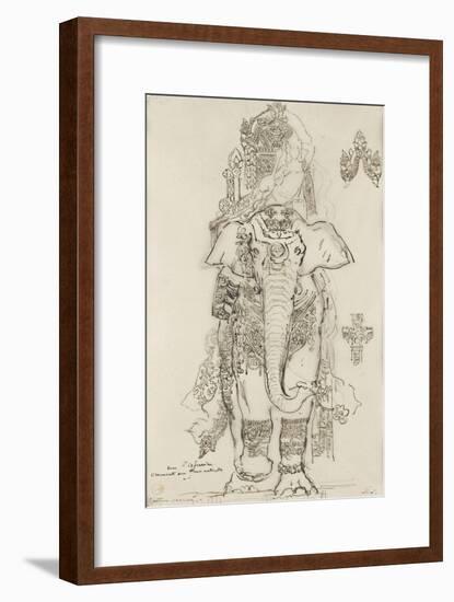 Carton 31. Etude pour la Péri-Gustave Moreau-Framed Giclee Print