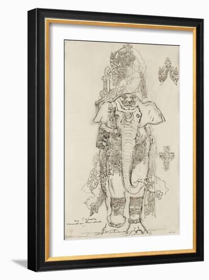 Carton 31. Etude pour la Péri-Gustave Moreau-Framed Giclee Print