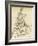 Carton 42. Etude de licorne pour les Chimères (?)-Gustave Moreau-Framed Giclee Print