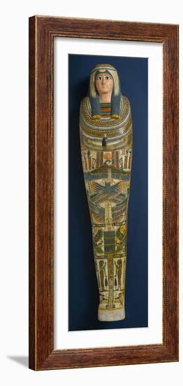 Cartonnage Mask of Shep En-Mut, 800 BC-Third Intermediate Period Egyptian-Framed Photographic Print