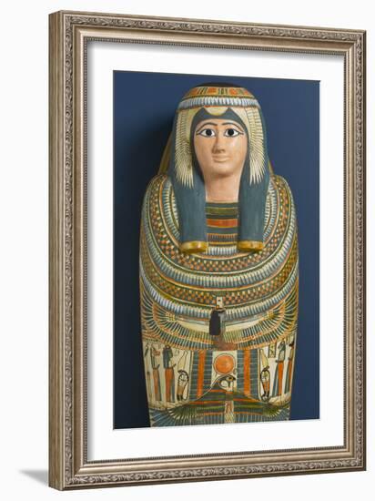 Cartonnage Mask of Shep En-Mut, 800 BC-Third Intermediate Period Egyptian-Framed Photographic Print