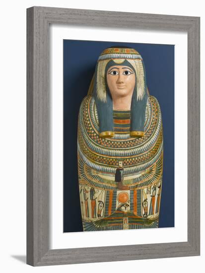 Cartonnage Mask of Shep En-Mut, 800 BC-Third Intermediate Period Egyptian-Framed Photographic Print