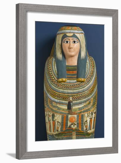 Cartonnage Mask of Shep En-Mut, 800 BC-Third Intermediate Period Egyptian-Framed Photographic Print