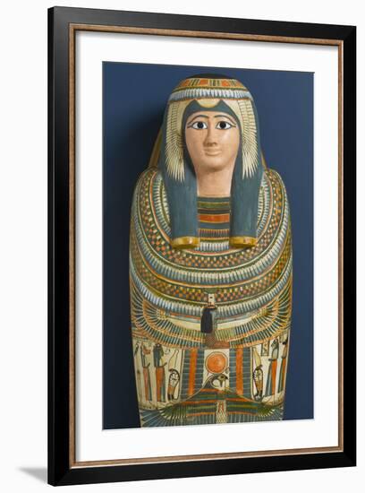 Cartonnage Mask of Shep En-Mut, 800 BC-Third Intermediate Period Egyptian-Framed Photographic Print