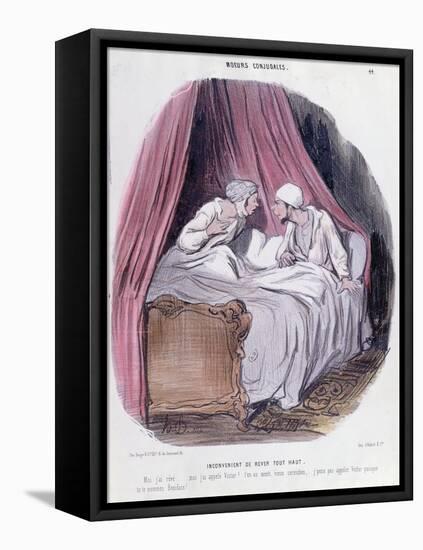 Cartoon About Marriage, Mid Nineteenth Century-Honore Daumier-Framed Premier Image Canvas