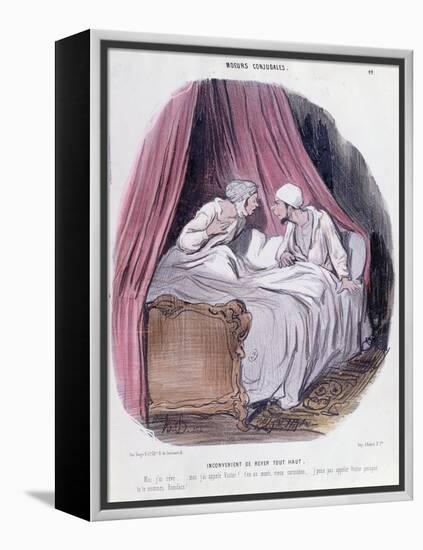 Cartoon About Marriage, Mid Nineteenth Century-Honore Daumier-Framed Premier Image Canvas