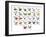 Cartoon Animal Alphabet Chart-Krisdog-Framed Art Print