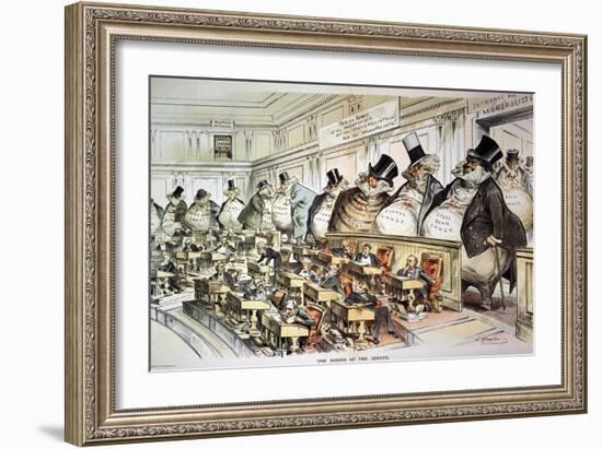 Cartoon: Anti-Trust, 1889-Joseph Keppler-Framed Giclee Print