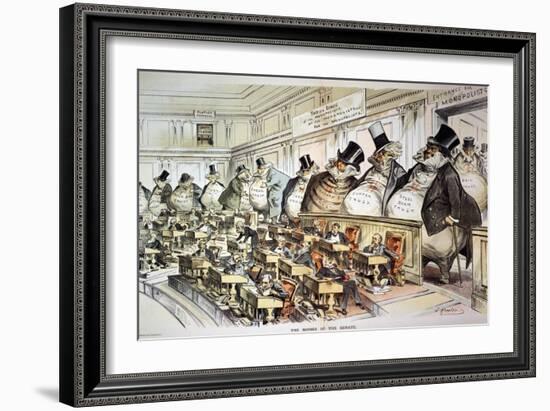 Cartoon: Anti-Trust, 1889-Joseph Keppler-Framed Giclee Print