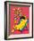 Cartoon Banana Vector Character, Milkshake-braingraph-Framed Art Print