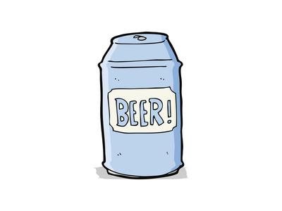 Cartoon Beer Can Art Print Lineartestpilot Art Com