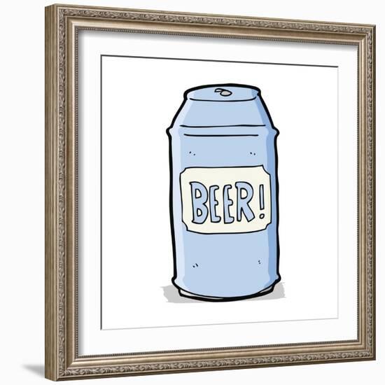 Cartoon Beer Can-lineartestpilot-Framed Art Print