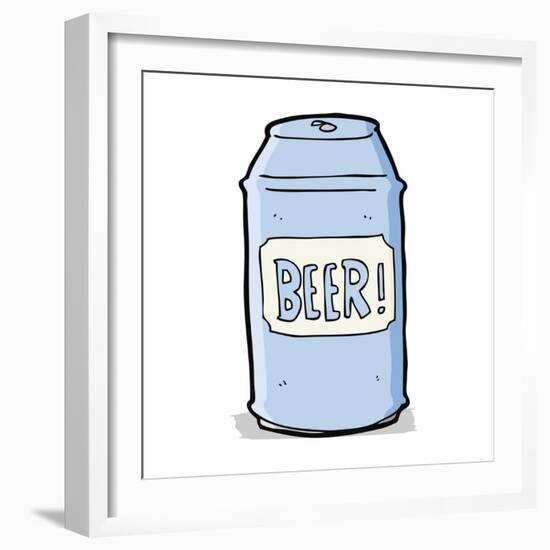 Cartoon Beer Can-lineartestpilot-Framed Art Print