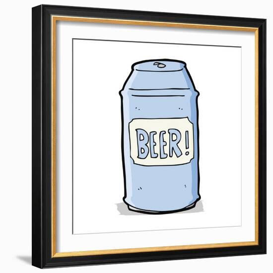 Cartoon Beer Can-lineartestpilot-Framed Art Print