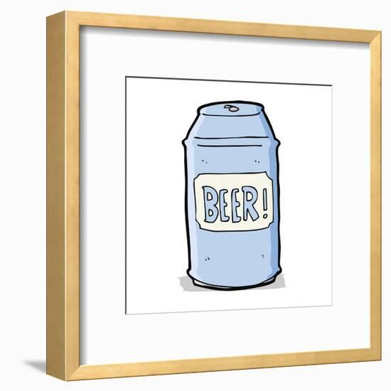 Cartoon Beer Can-lineartestpilot-Framed Art Print