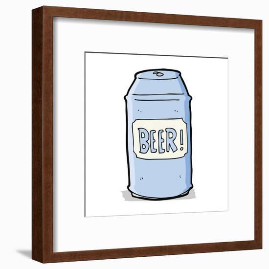 Cartoon Beer Can-lineartestpilot-Framed Art Print