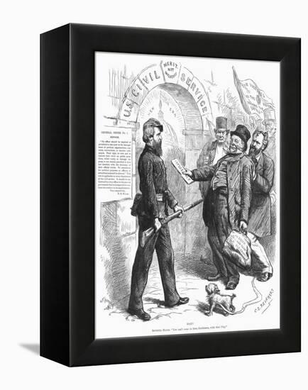 Cartoon: Civil Service-C.S. Reinhart-Framed Premier Image Canvas