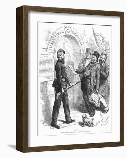 Cartoon: Civil Service-C.S. Reinhart-Framed Giclee Print