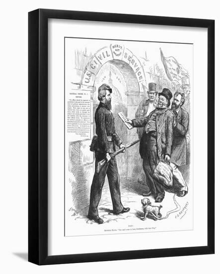 Cartoon: Civil Service-C.S. Reinhart-Framed Giclee Print