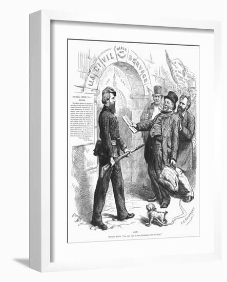 Cartoon: Civil Service-C.S. Reinhart-Framed Giclee Print