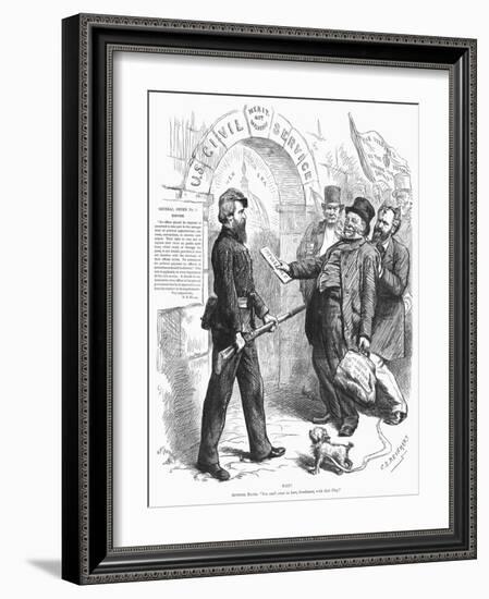 Cartoon: Civil Service-C.S. Reinhart-Framed Giclee Print