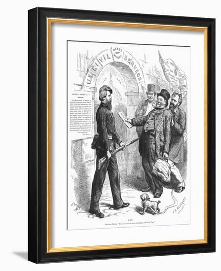 Cartoon: Civil Service-C.S. Reinhart-Framed Giclee Print