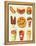 Cartoon Fast Food Icon-Aleksey Vl B.-Framed Stretched Canvas