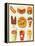 Cartoon Fast Food Icon-Aleksey Vl B.-Framed Stretched Canvas