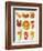 Cartoon Fast Food Icon-Aleksey Vl B.-Framed Premium Giclee Print