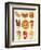 Cartoon Fast Food Icon-Aleksey Vl B.-Framed Premium Giclee Print