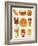 Cartoon Fast Food Icon-Aleksey Vl B.-Framed Art Print