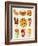 Cartoon Fast Food Icon-Aleksey Vl B.-Framed Art Print