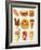 Cartoon Fast Food Icon-Aleksey Vl B.-Framed Art Print