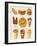 Cartoon Fast Food Icon-Aleksey Vl B.-Framed Art Print